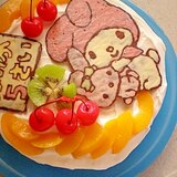 お家でトライ！❤デコケーキ❤